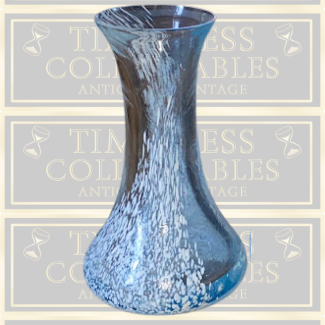 Vintage Hand Blown Caithness Speckled Glass Vase