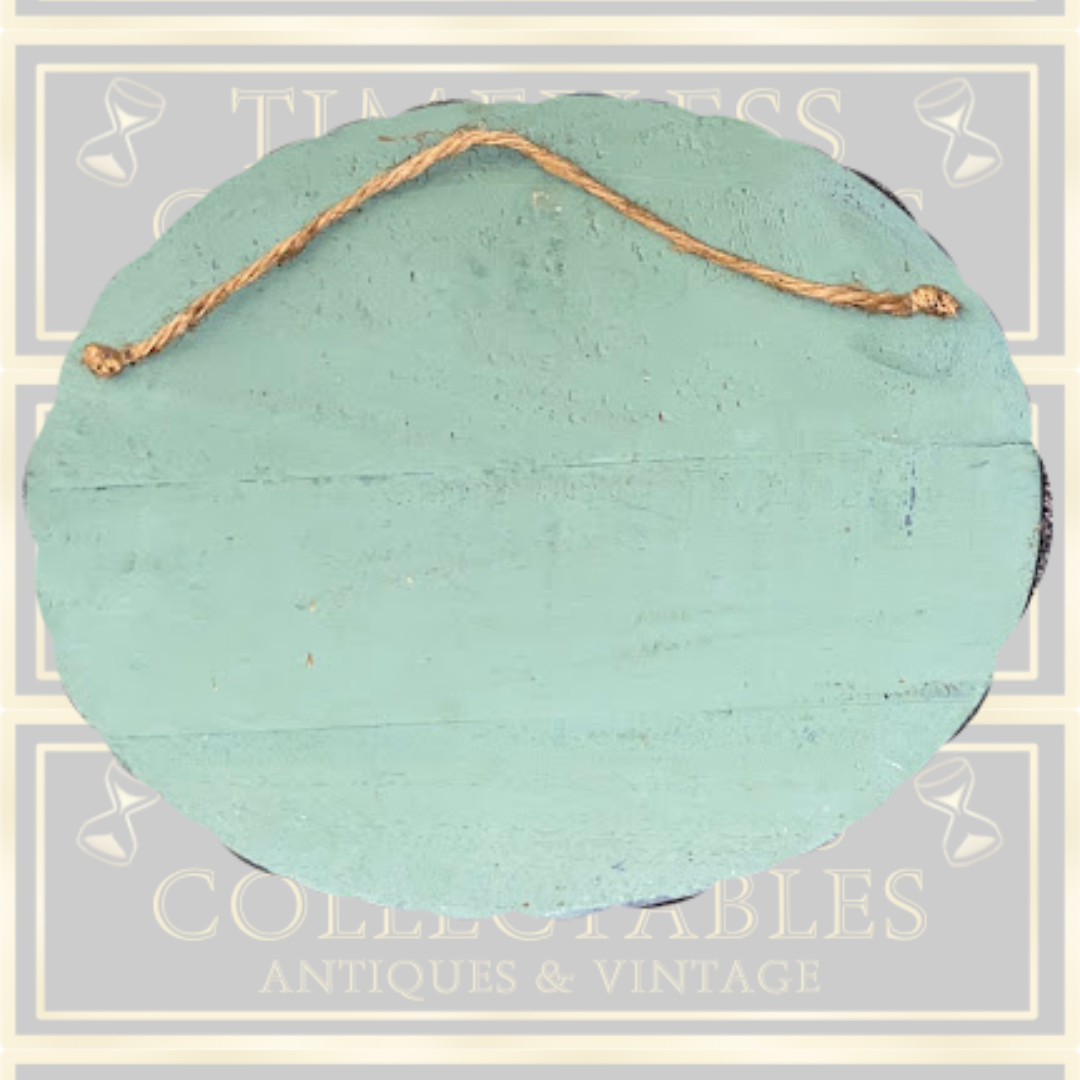 Vintage Hand Carved Wood "Home Is In The Heart Folk Art wall Carving