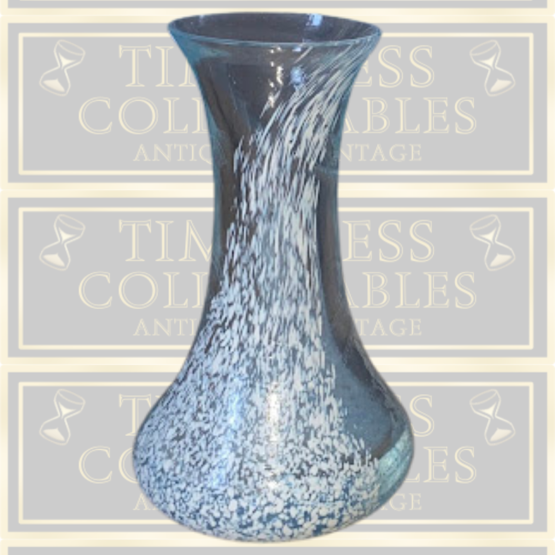 Vintage Hand Blown Caithness Speckled Glass Vase
