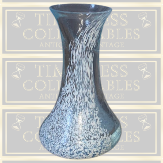 Vintage Hand Blown Caithness Speckled Glass Vase