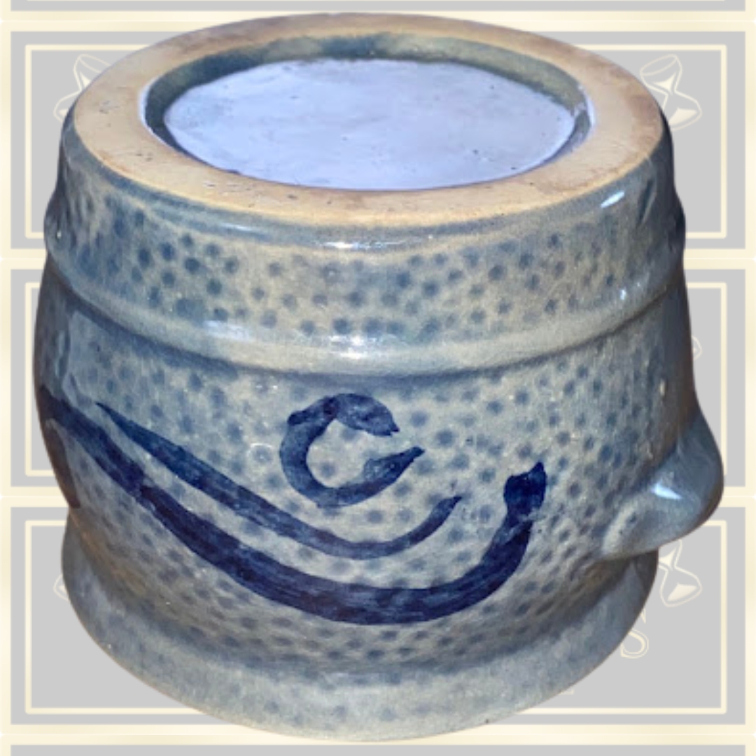 Vintage German Westerwald Stoneware Small Crock