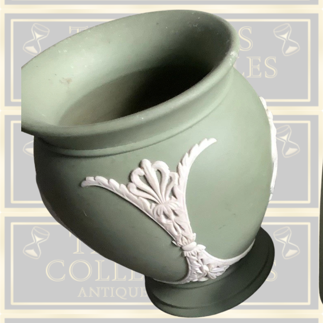 Vintage Sage Green Wedgewood Vase/Urn