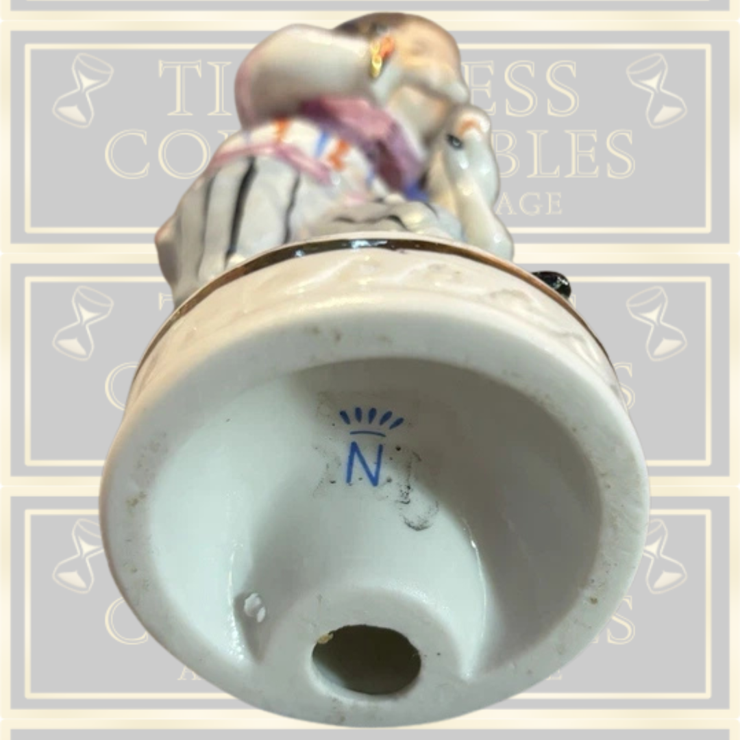 Vintage Capodimonte Boy & His Dog Porcelain Figurine