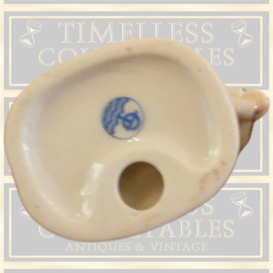 Vintage Porcelain Shepherd And Lady Mandolin Royal Copenhagen