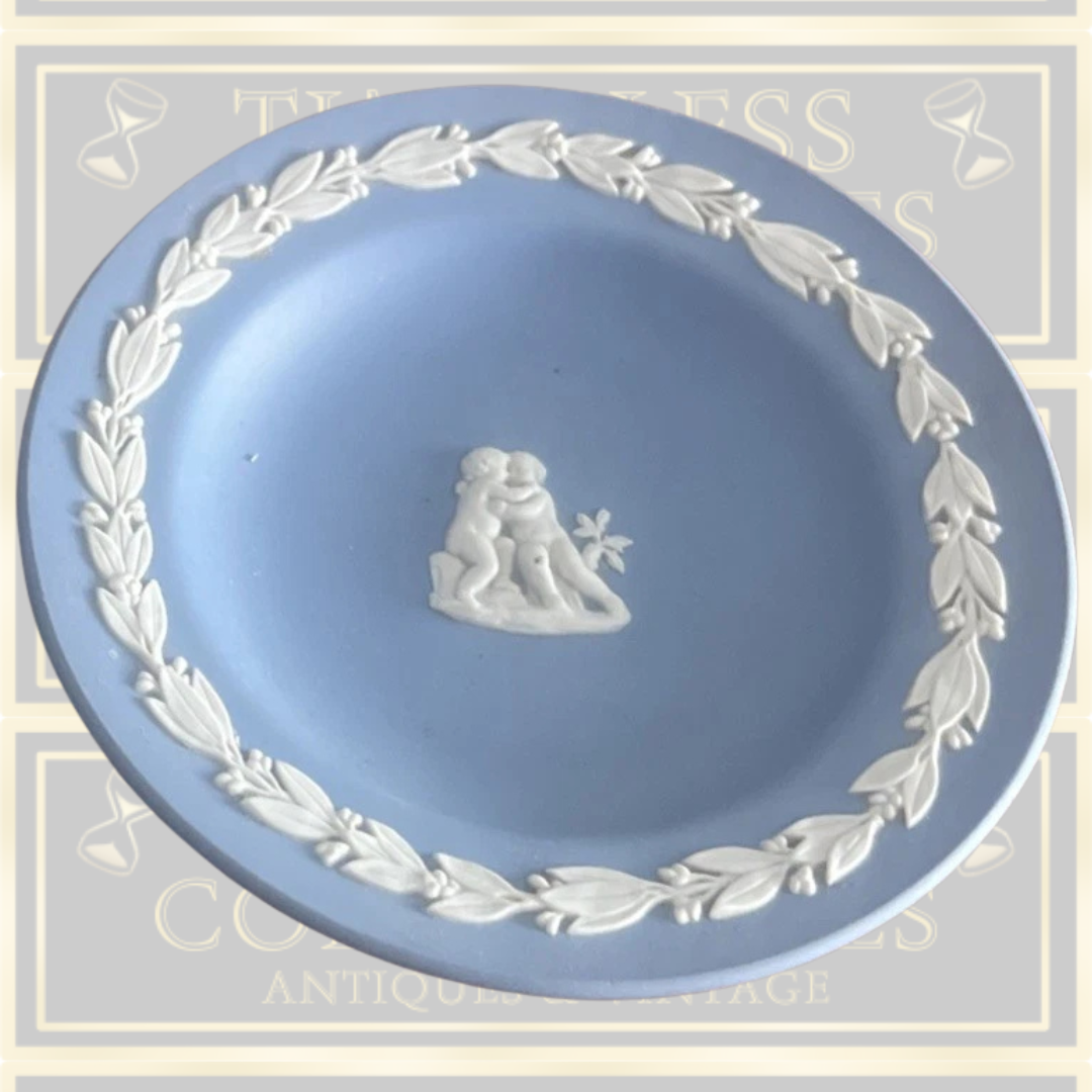 Vintage Wedgwood Jasperware cherub plate