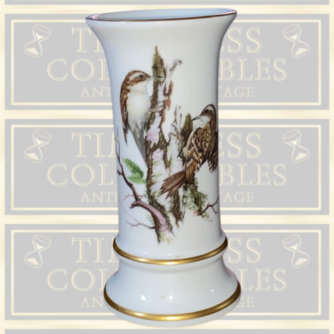 vintage coalport tree Creaper vase bone china