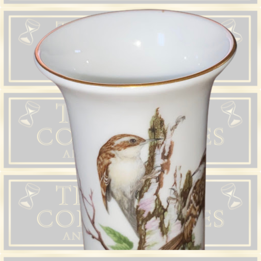 vintage coalport tree Creaper vase bone china