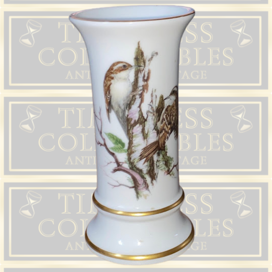 vintage coalport tree Creaper vase bone china