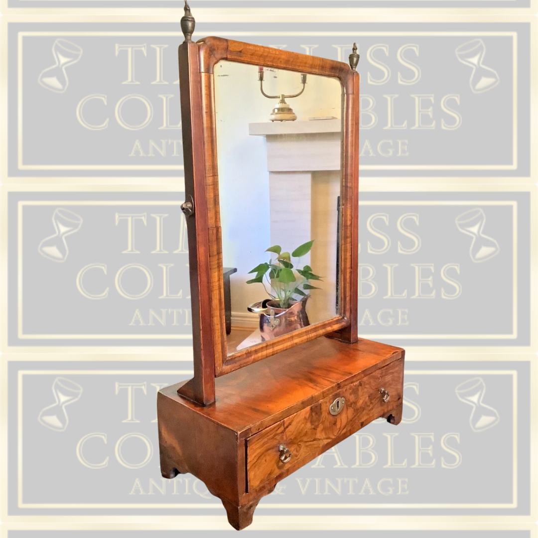 Antique Mid-18th Century Mahogany Mirror