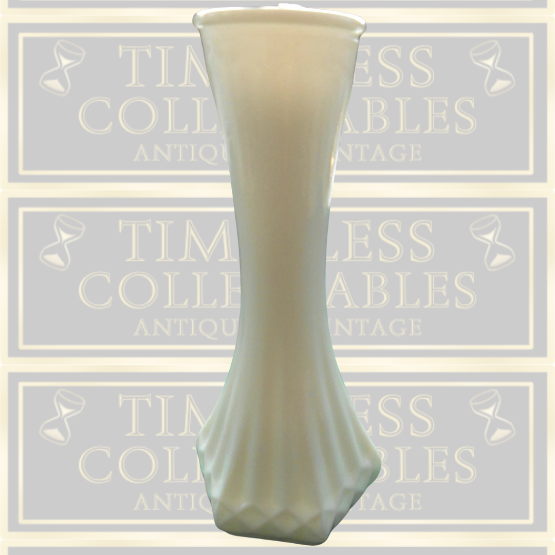 Vintage Hoosier White Milk Glass Small Vase
