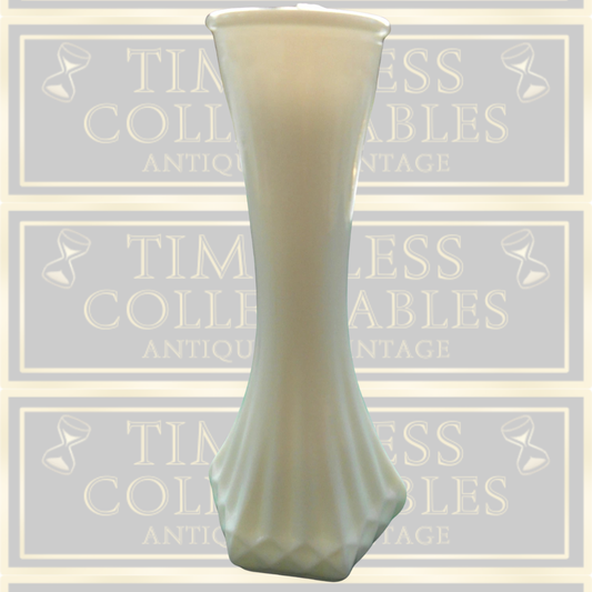 Vintage Hoosier White Milk Glass Small Vase