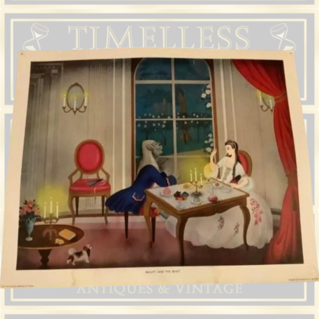 Vintage Beauty And The Beast School Classroom Poster