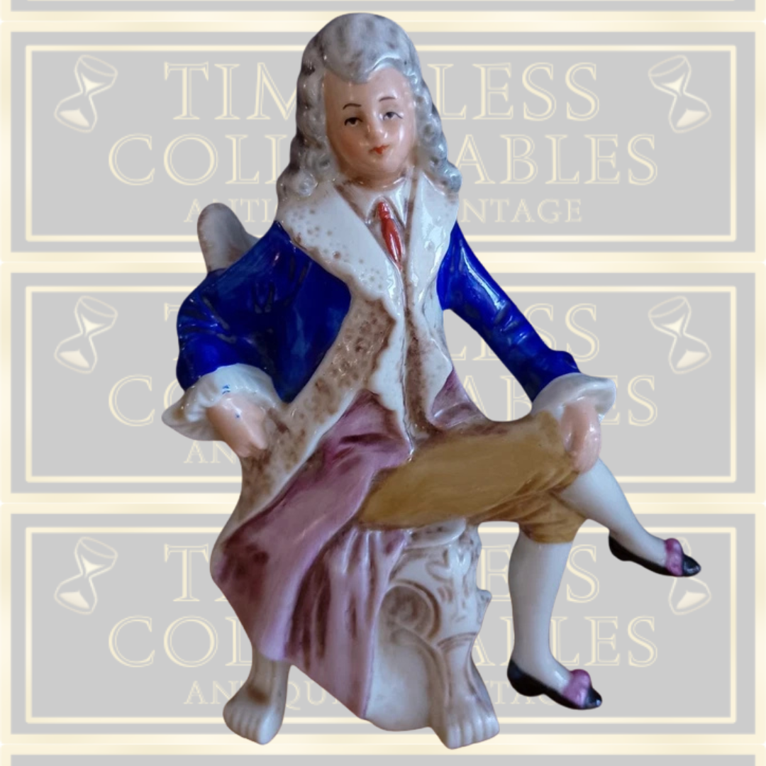 Antique Porcelain German Figurines Dandy And His Lady