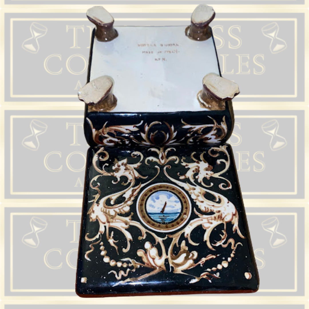 Vintage Italian Scatola Quadra R.F.N Porcelain Trinket Box