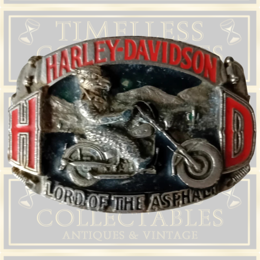 Vintage Harley Davidson USA Shield Belt Buckle