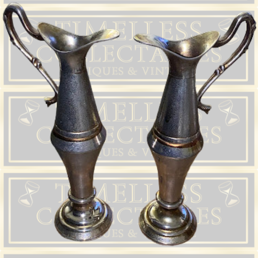 Vintage Pair Small Bud Vases