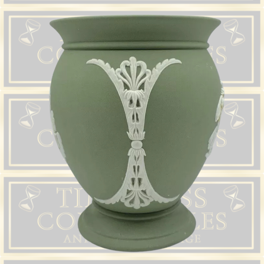 Vintage Sage Green Wedgewood Vase/Urn