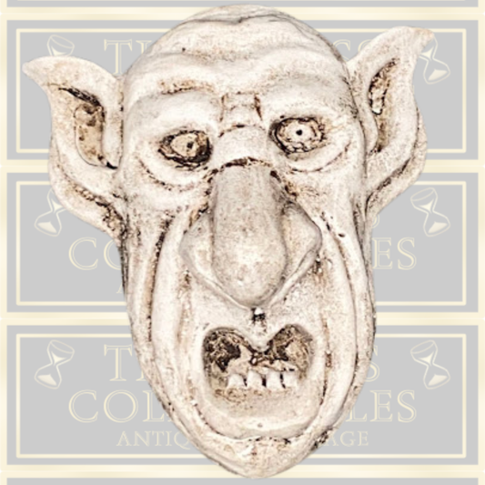 Vintage Big Ears Oxford Grotesque Gargoyle Gothic Face Wall Plaque