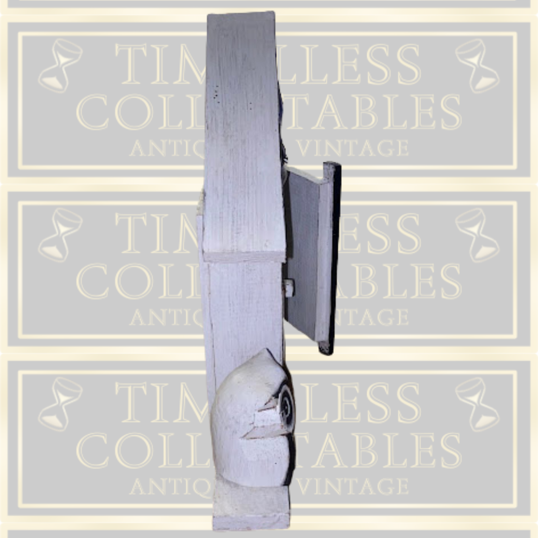 Vintage Fair Trade Folk Art Owl Key Holder