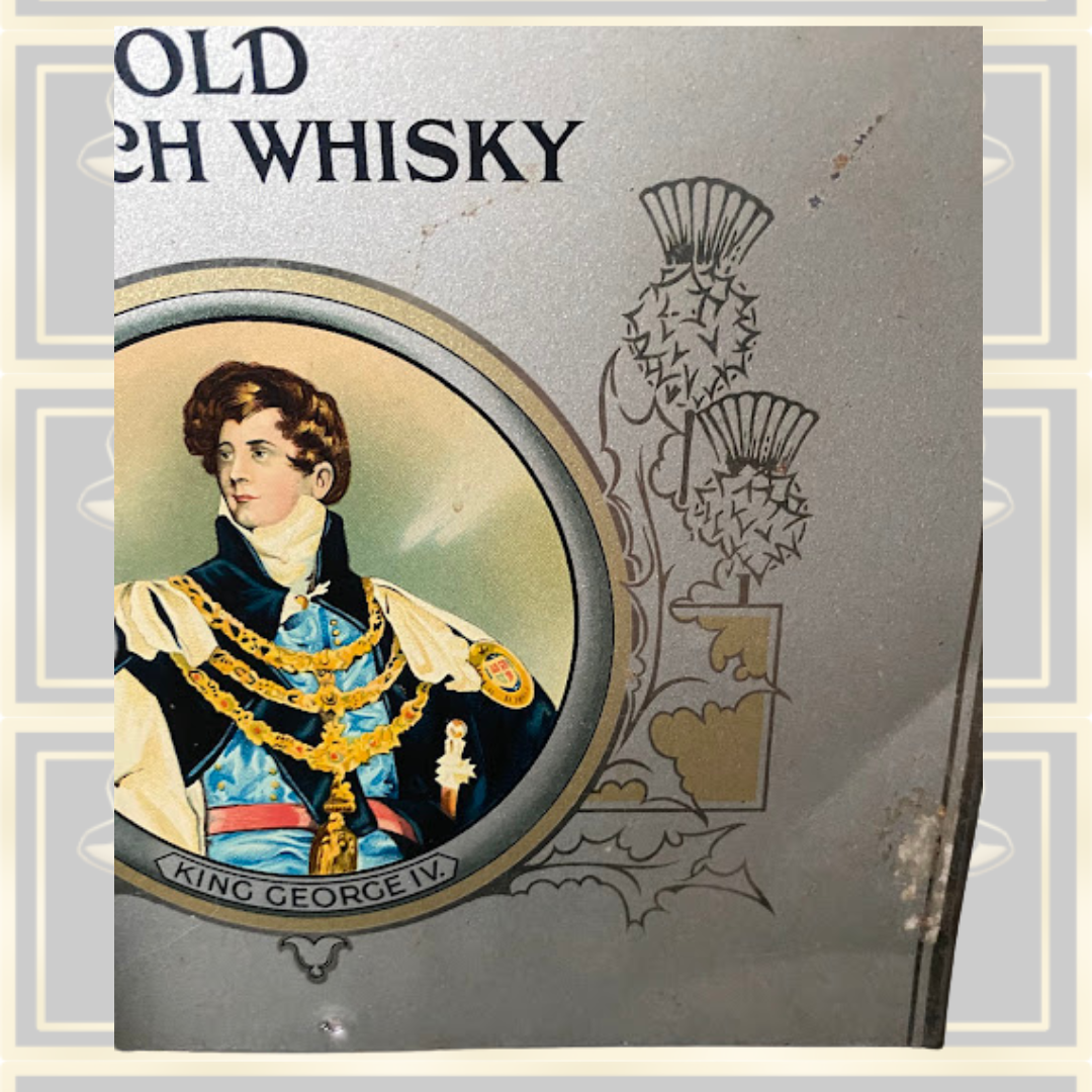 Original King George IV Old Scotch Whisky Pub Advertising Sign