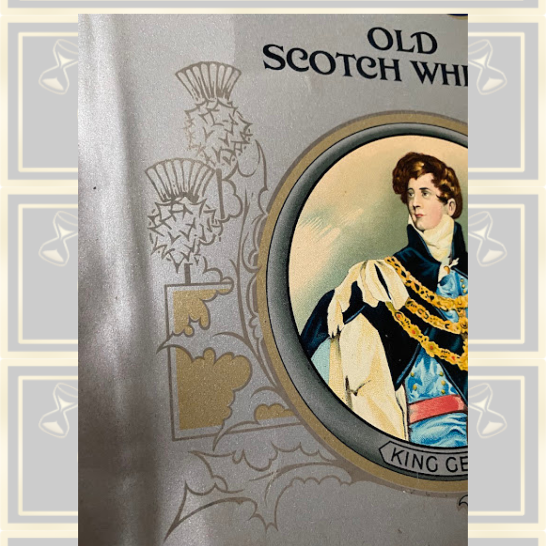 Original King George IV Old Scotch Whisky Pub Advertising Sign