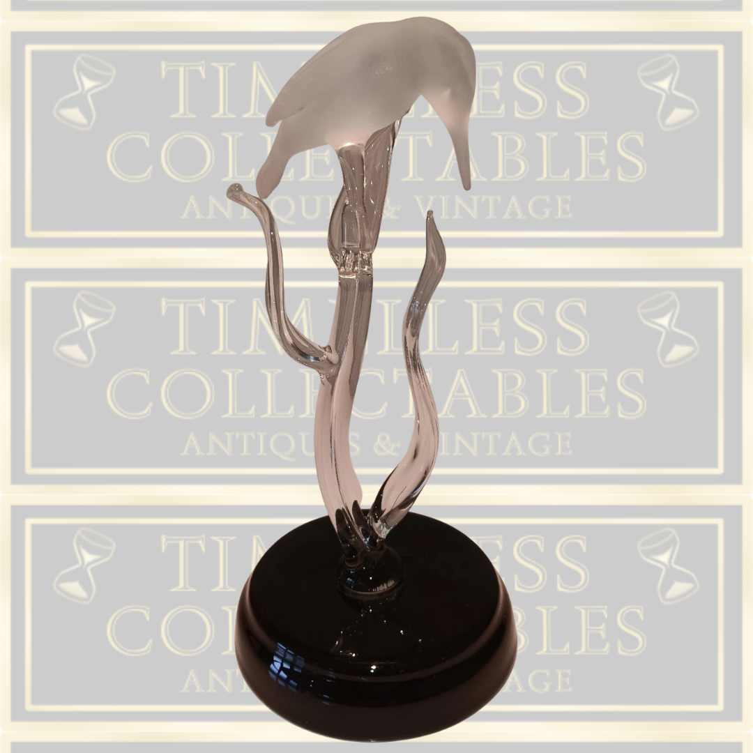 Hand blown Kingfisher Frosted Art Glass