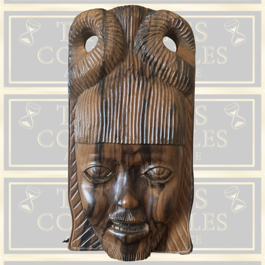 Mid Century Hand Carved African Mask