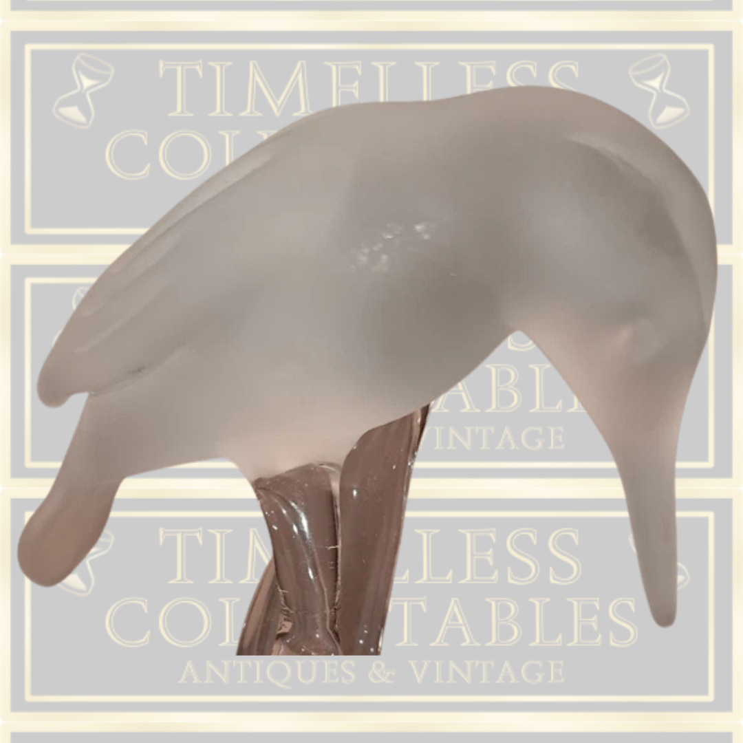 Hand blown Kingfisher Frosted Art Glass