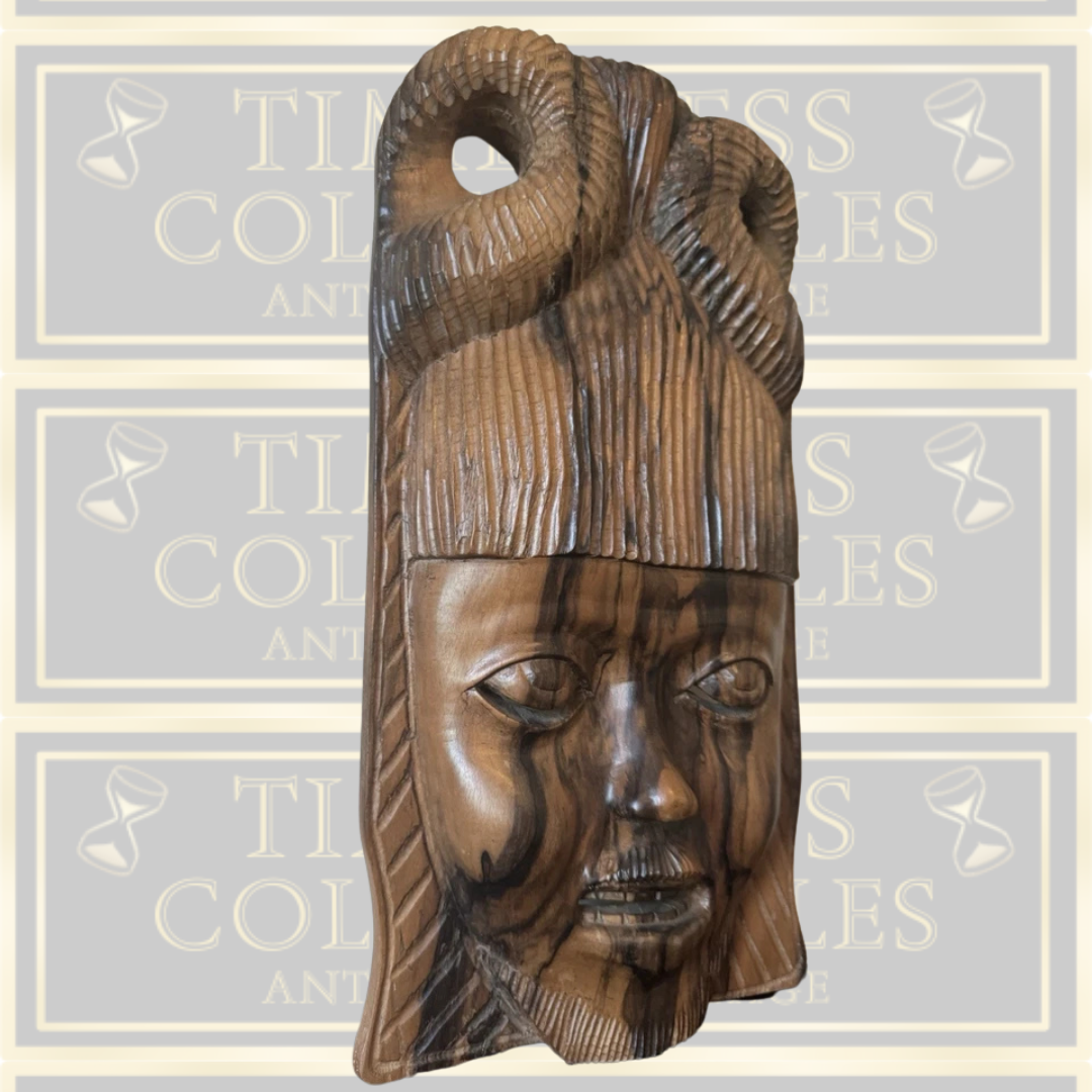 Mid Century Hand Carved African Mask