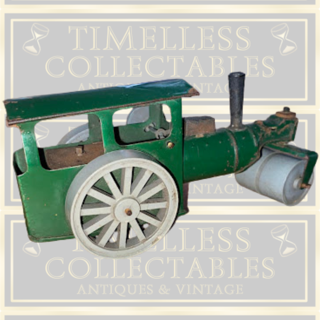 Vintage Tin Minic Wind Up Steam Roller