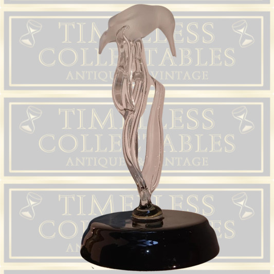 Hand blown Kingfisher Frosted Art Glass