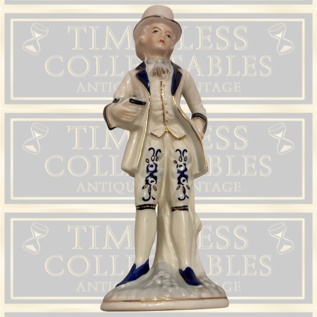 Pair of Royal Copenhagen Porcelain Figurines Blue/White