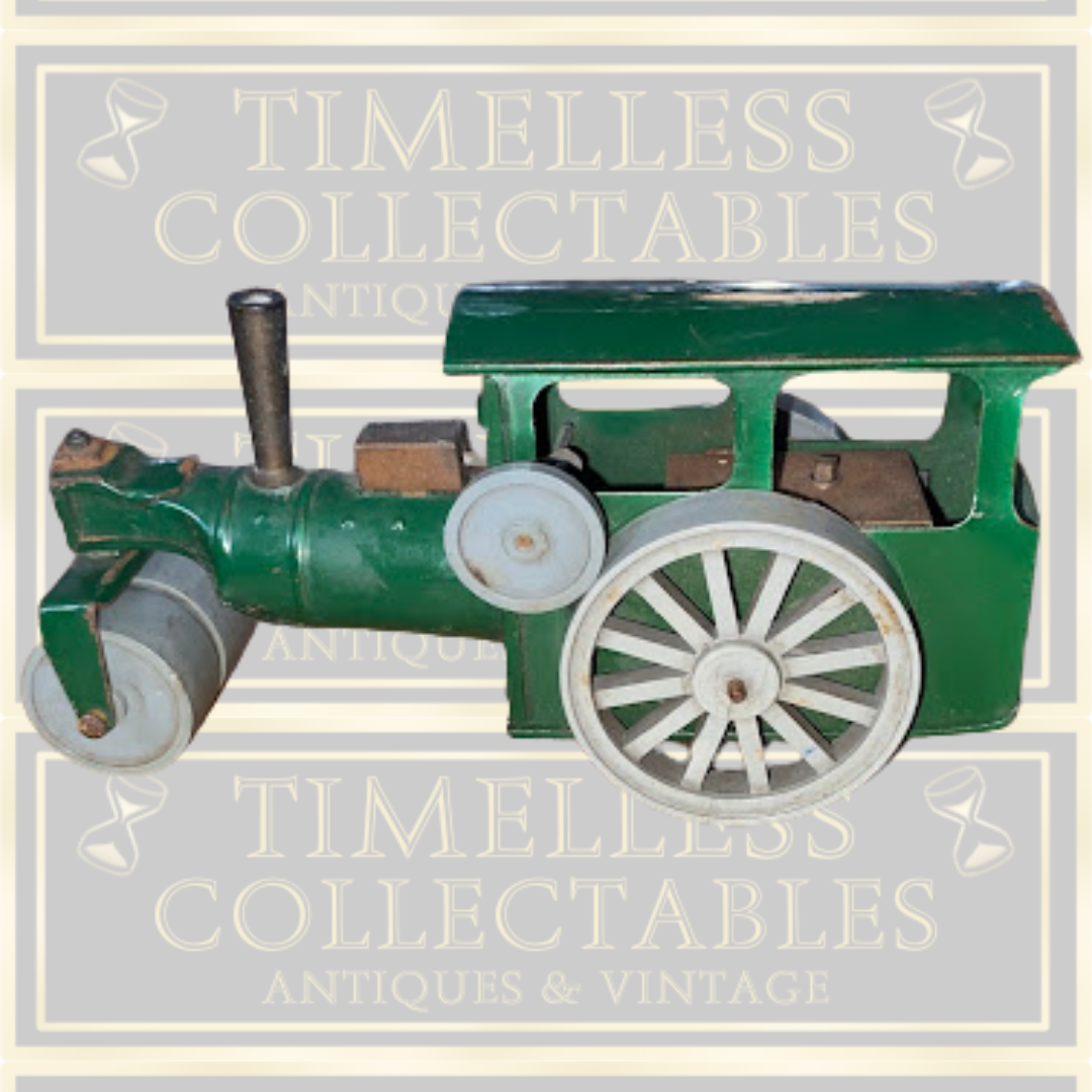 Vintage Tin Minic Wind Up Steam Roller