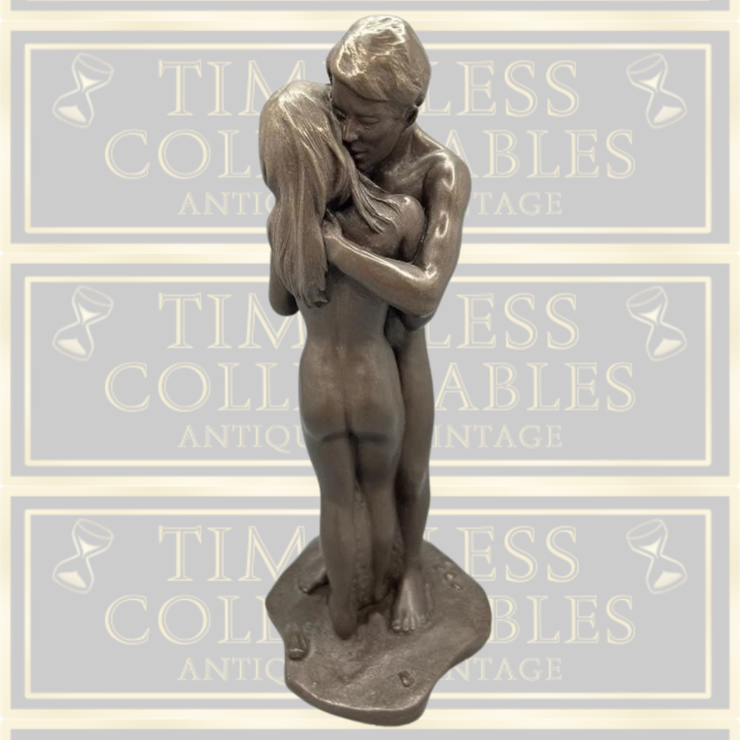 Vintage Bronze colour Adam & Eve Sculpture