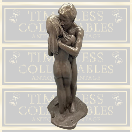 Vintage Bronze colour Adam & Eve Sculpture