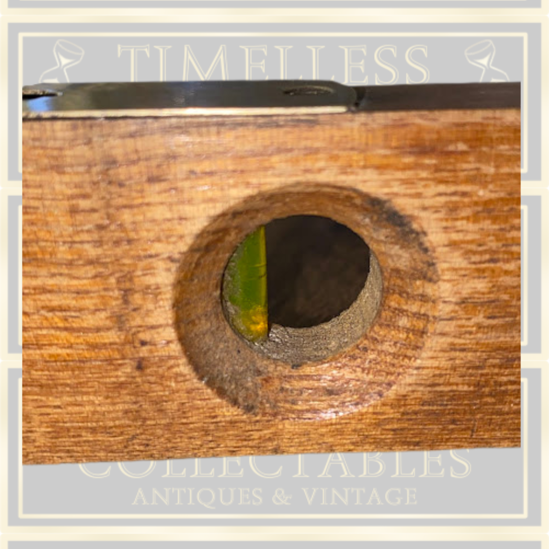 Antique Brass and Hardwood 8" Spirit Level