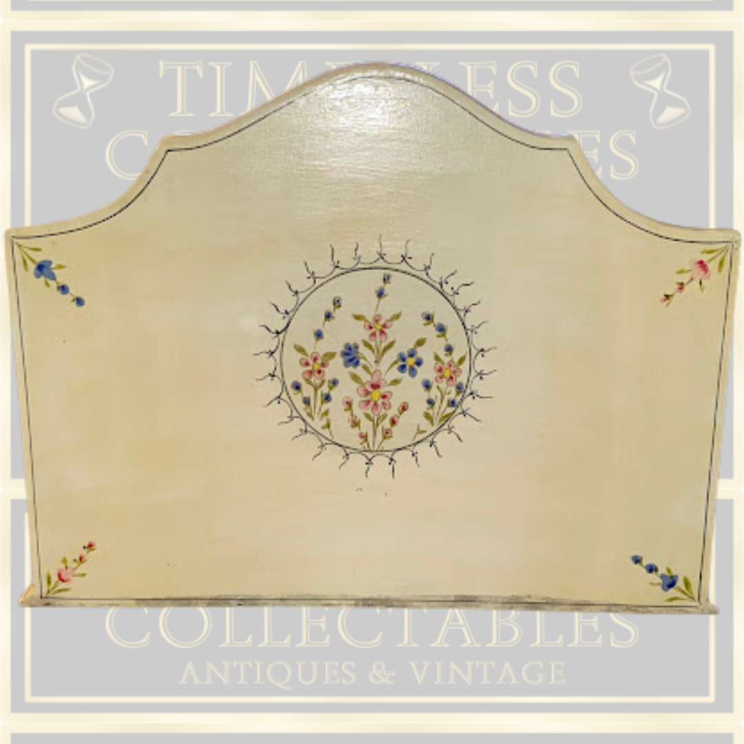 Vintage Floral Hand Painted Letter Rack