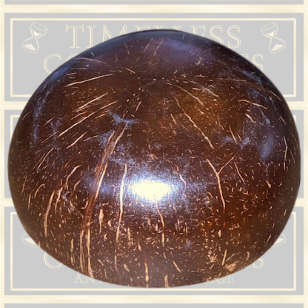Coconut Mother Pearl Floral Inlay Decorative Bowl