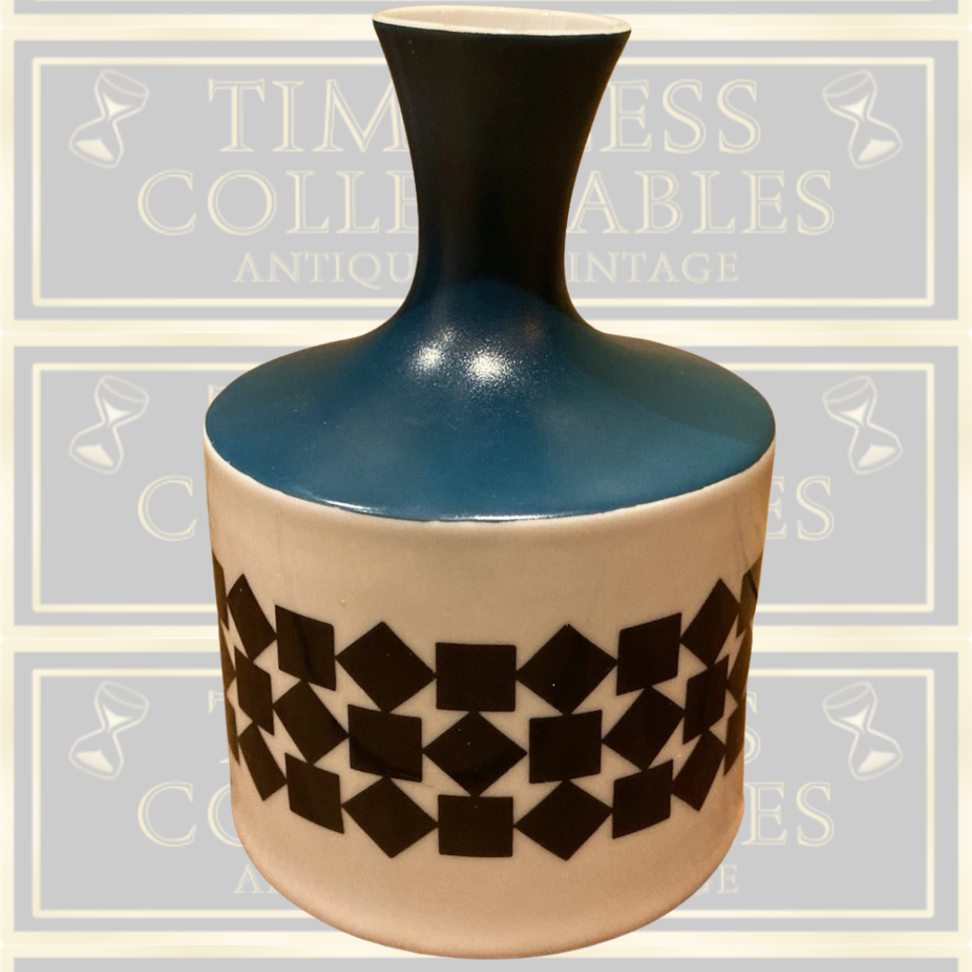 Mid-Century Royal Dux Geometric Bohemia Vase