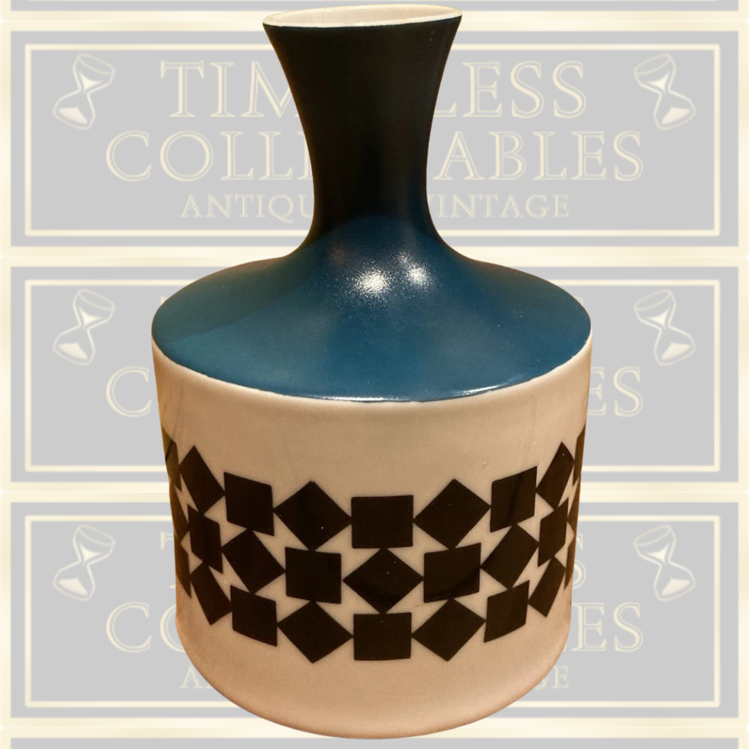 Mid-Century Royal Dux Geometric Bohemia Vase