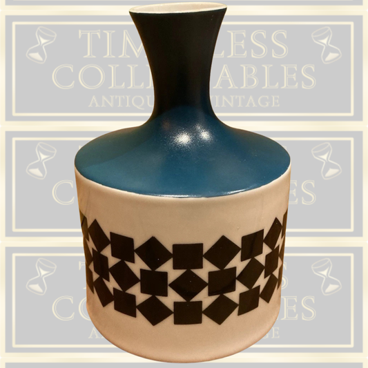 Mid-Century Royal Dux Geometric Bohemia Vase