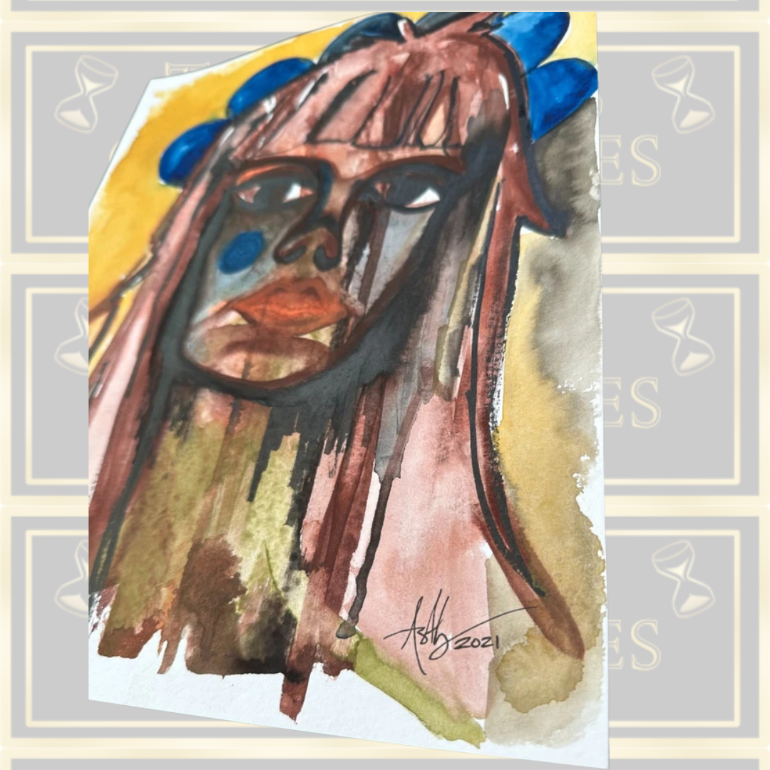 Original Art On Paper “It Takes Time To Know Yourself She Said