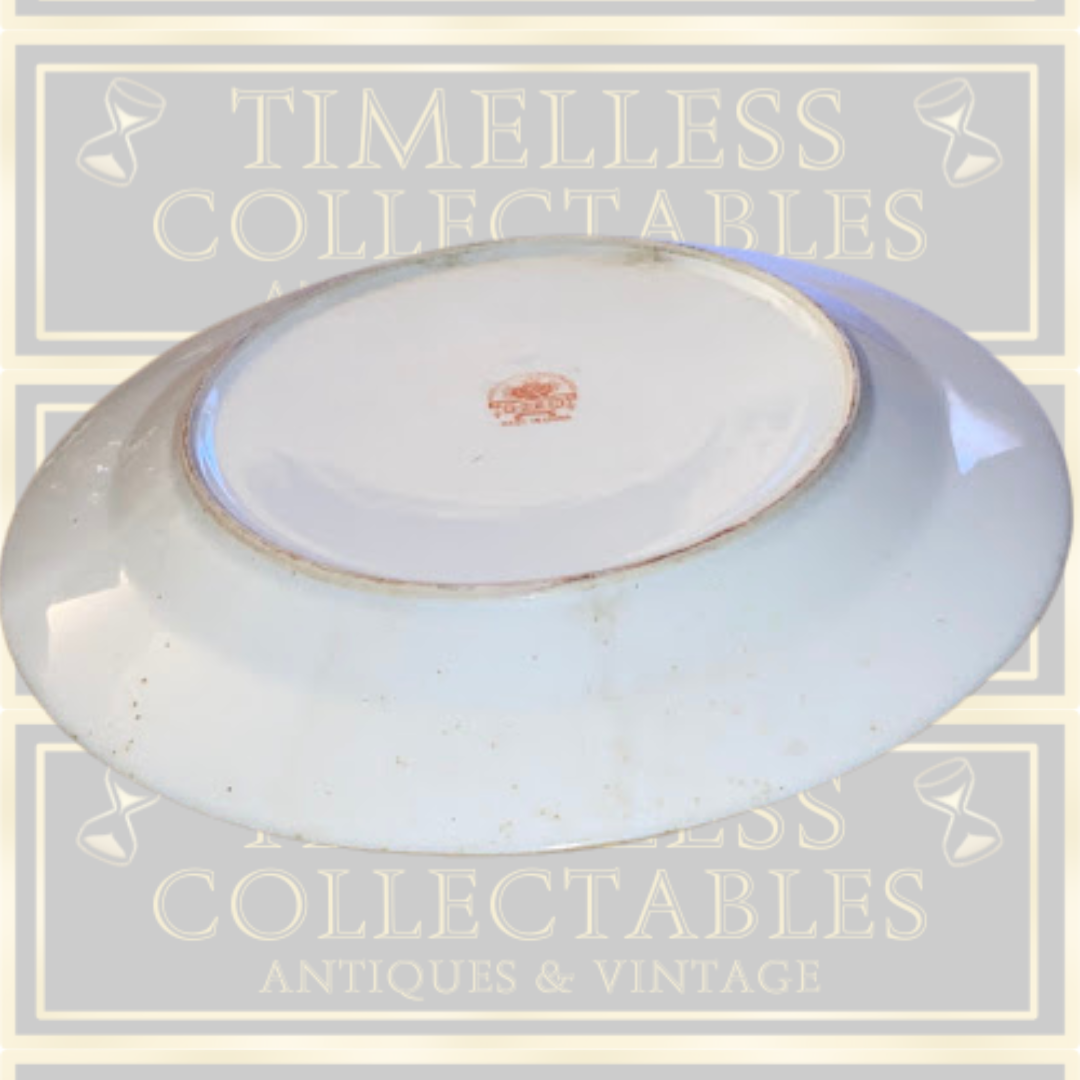Vintage Famille Rose Hand Painted Porcelain Butterfly & Birds Plate