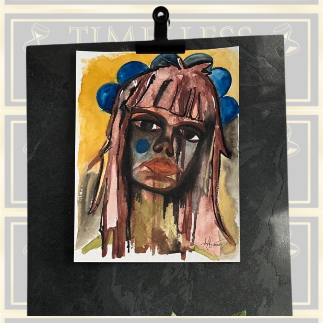 Original Art On Paper “It Takes Time To Know Yourself She Said