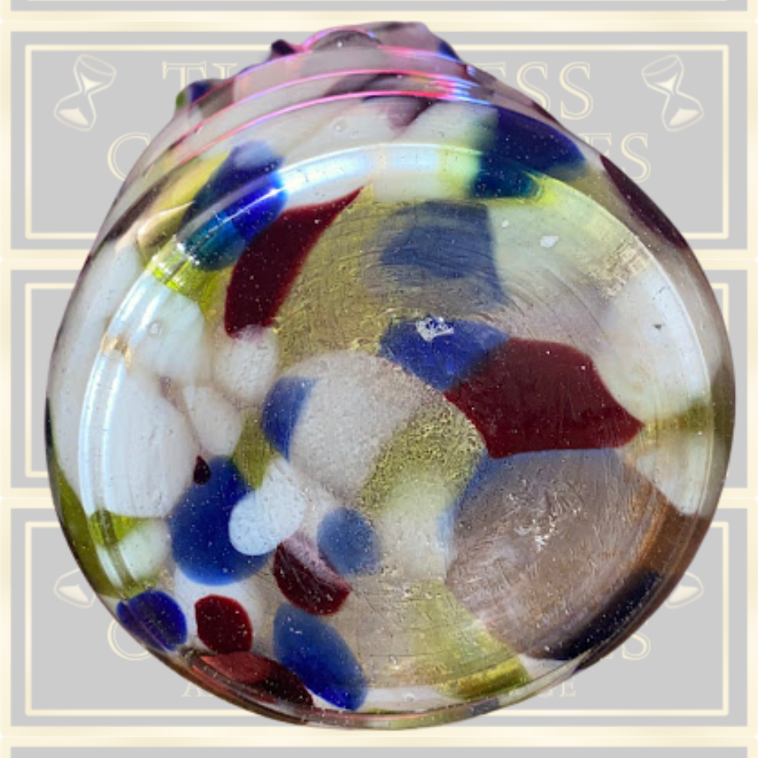 Vintage Multi-Coloured Murano End Of Day Glass Hand Blown Vase