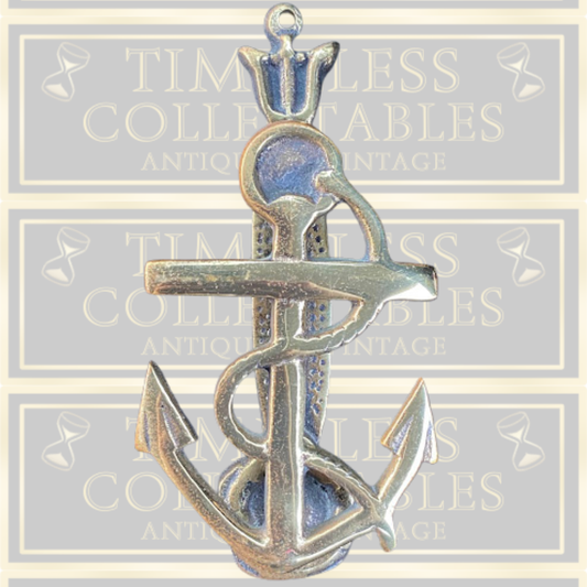 Vintage Brass Anchor Door Knocker