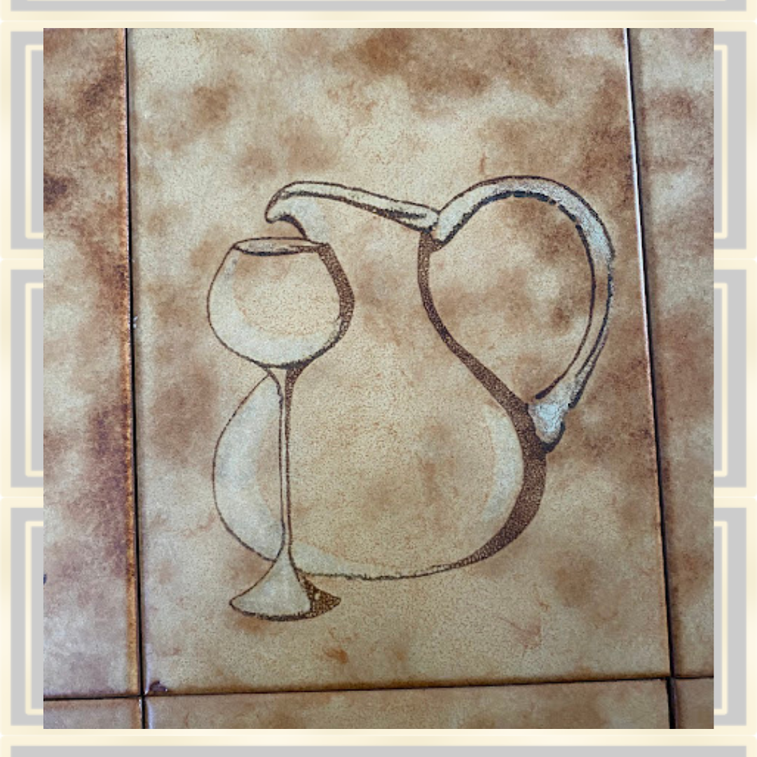 Vintage Italian kitchen Drinks Wall Tiles