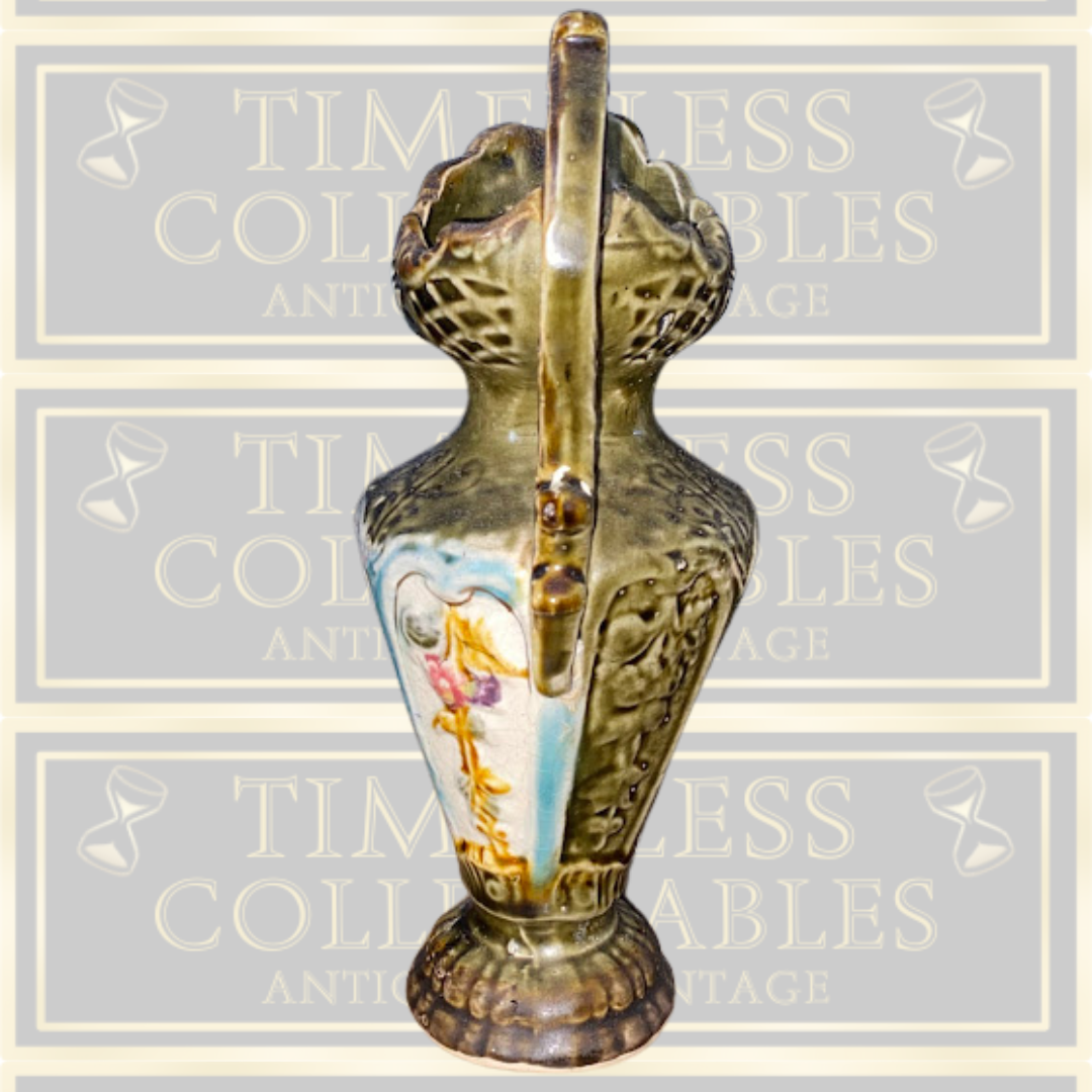 Antique German Majolica Pitcher
