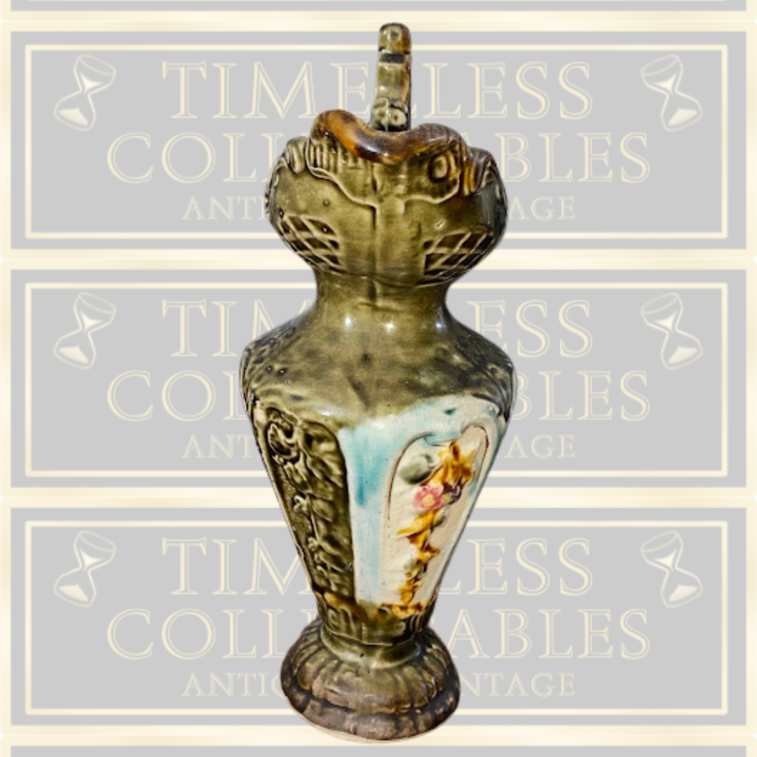 Antique German Majolica Pitcher