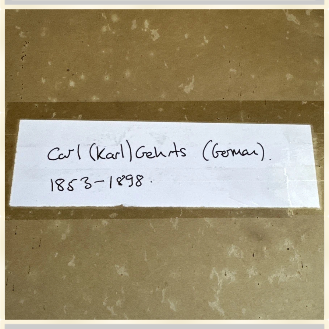 Antique Original Signed Pen & Ink Drawing Carl Karl Gehrtz